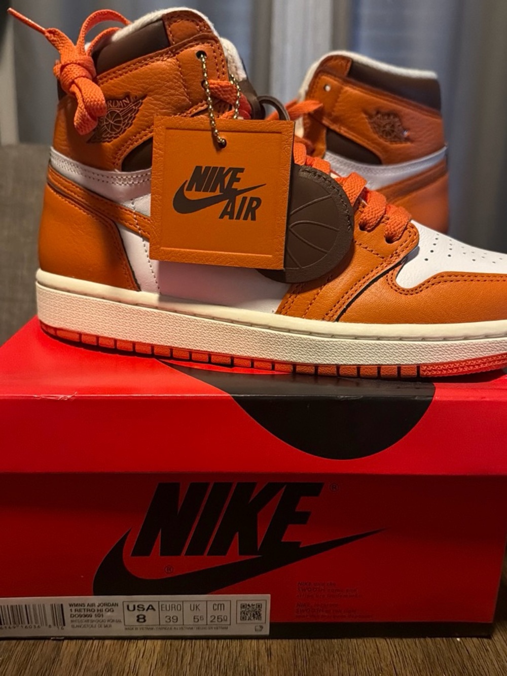 Nike Air Jordan 1 Retro High OG - Orange/White